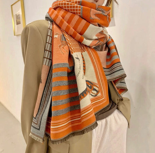 FORNASH SARATOGA SCARF ORANGE