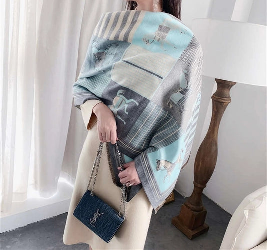 FORNASH SARATOGA SCARF BLU