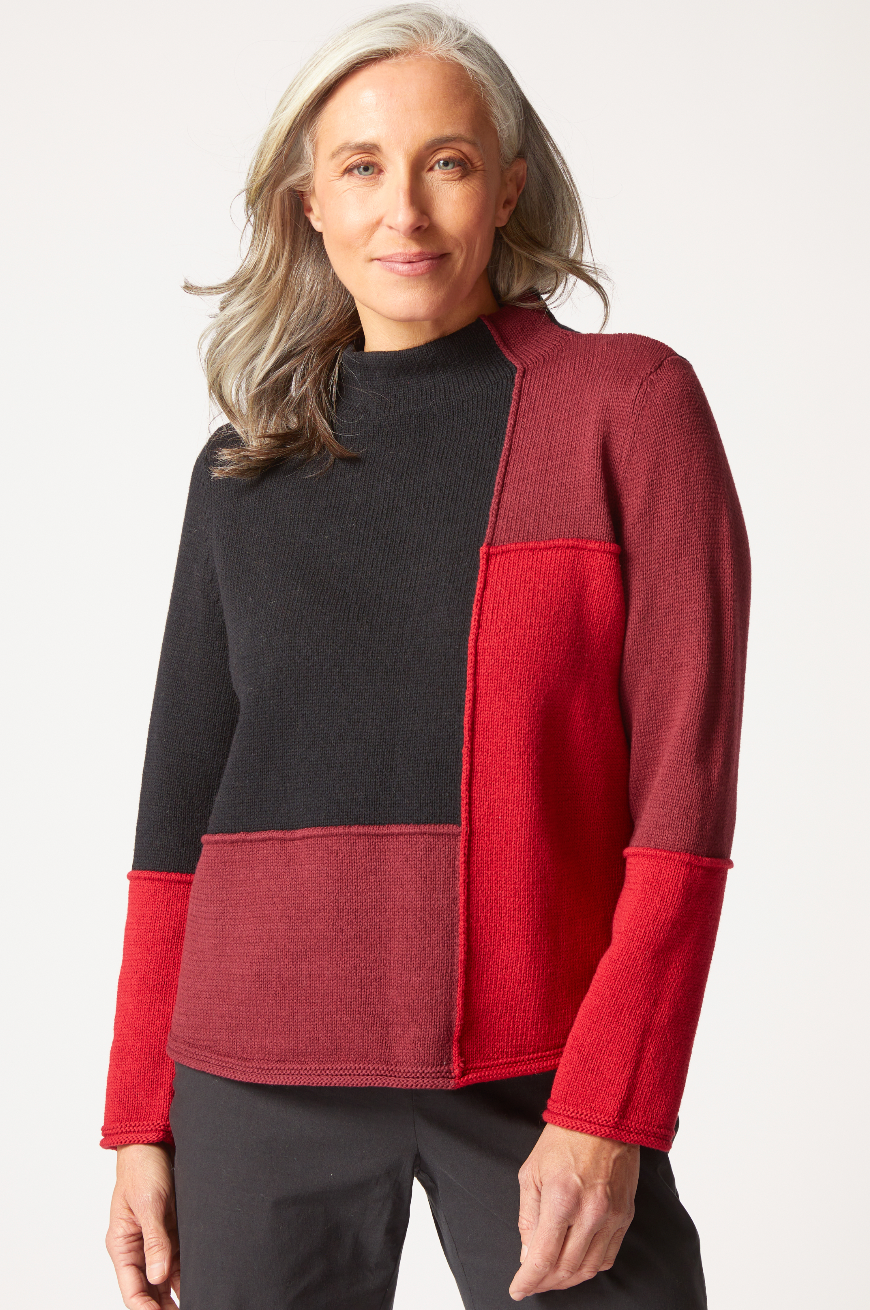 HABITAT PULLOVER SWEATER COLORBLOCK