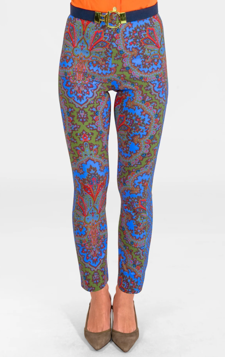 GRETCHEN SCOTT GRIPELESS PANT PASSION PAISLEY BLU