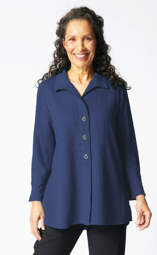 HABITAT PUCKER WEAVE TUNIC SHIRT