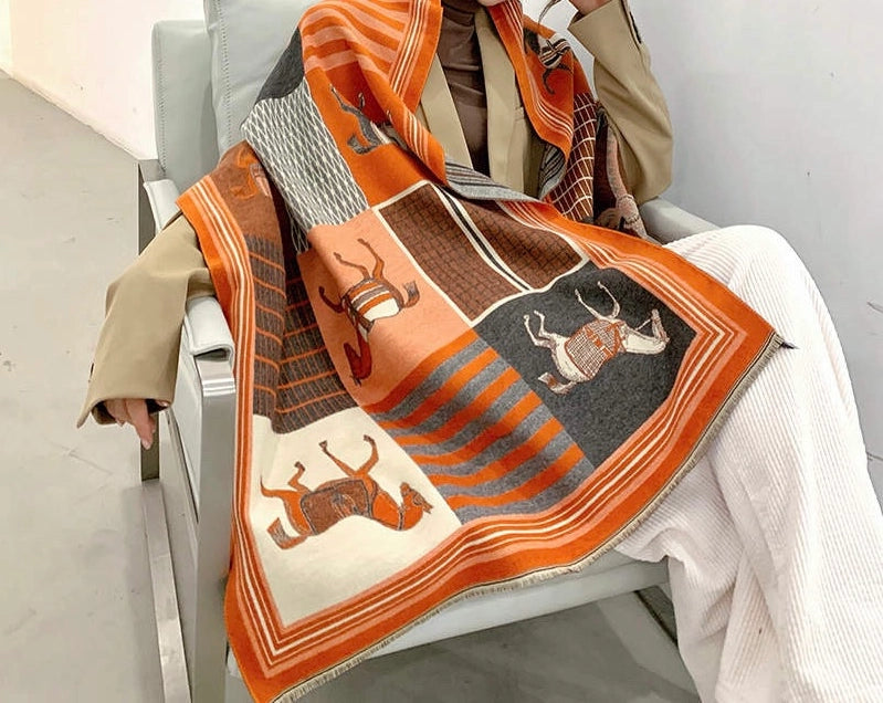 FORNASH SARATOGA SCARF ORANGE