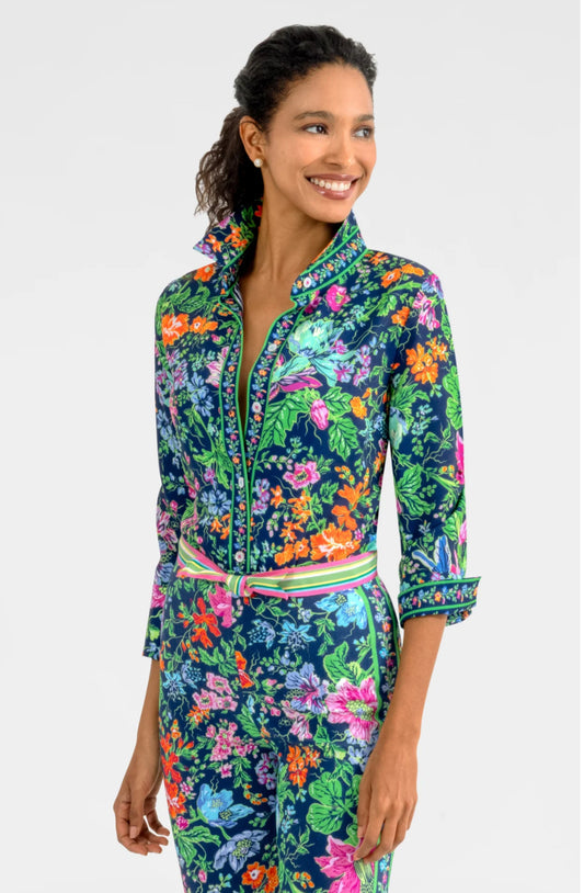 GRETCHEN SCOTT BOYFRIEND SHIRT ENGLISH GARDEN