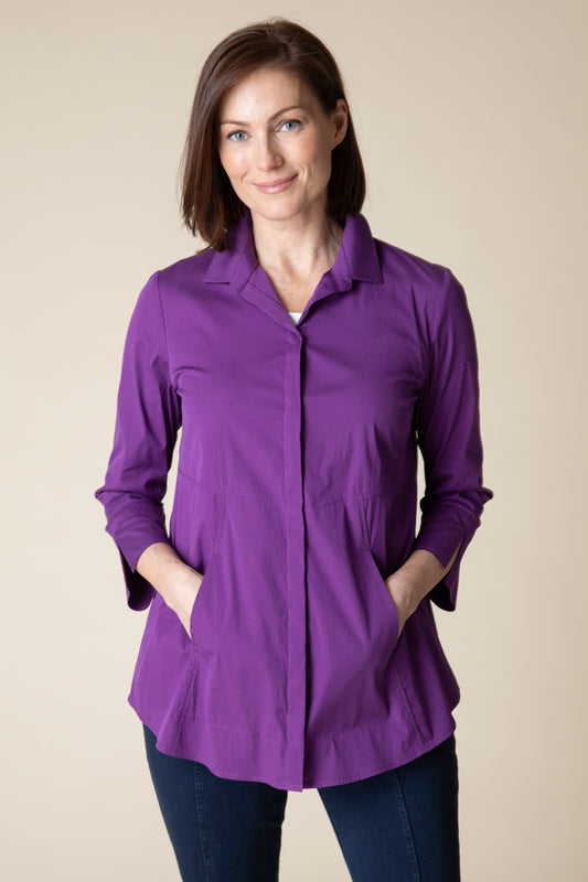 HABITAT TRAVEL SHIRT PLUM