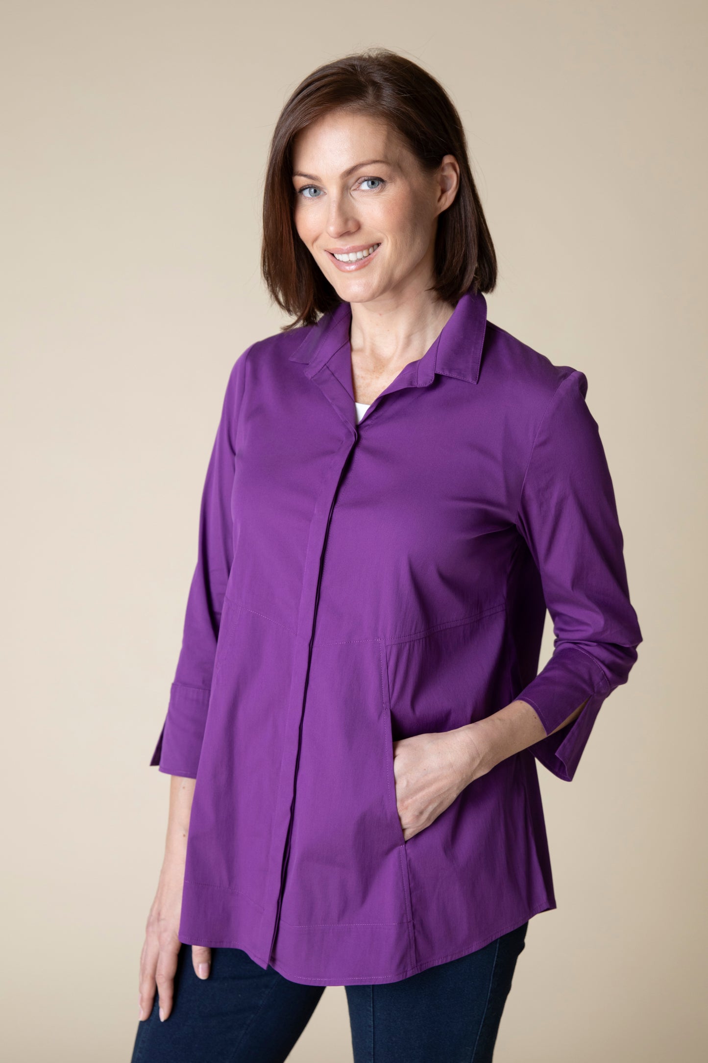 HABITAT TRAVEL SHIRT PLUM