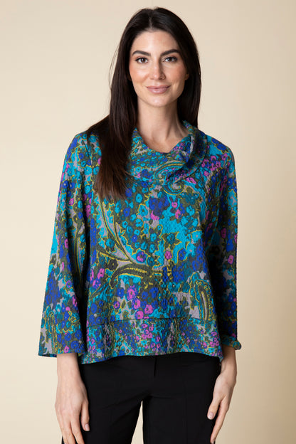 HABITAT FLORAL PULLOVER SHIRT CAPRI