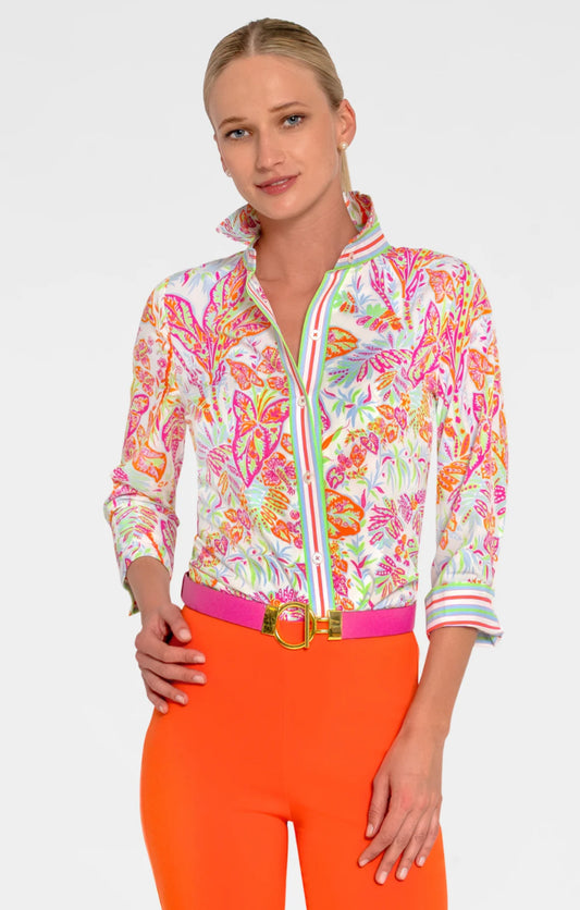 GRETCHEN SCOTT BOYFRIEND SHIRT VINTAGE VINES