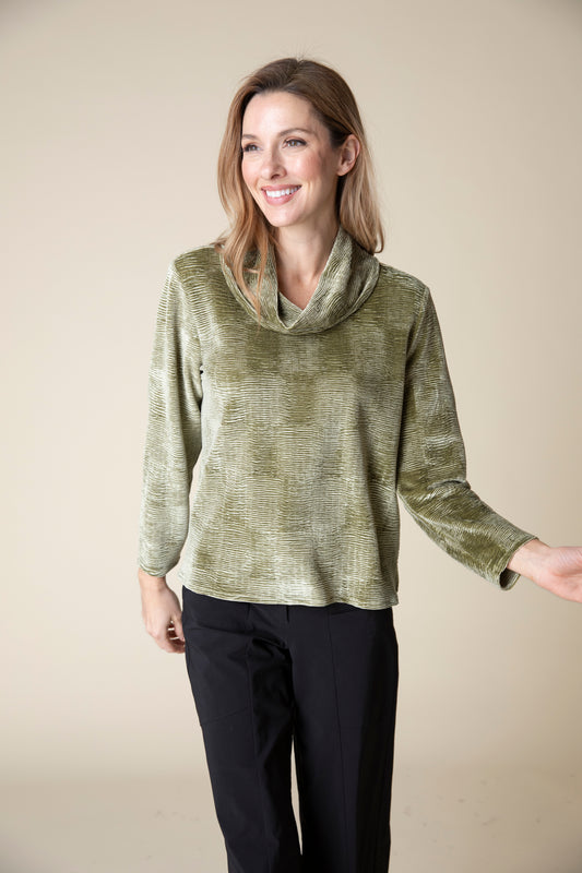 HABITAT VELVET TOP OLIVE