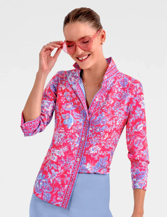 GRETCHEN SCOTT BOYFRIEND SHIRT ENGLISH GARDEN