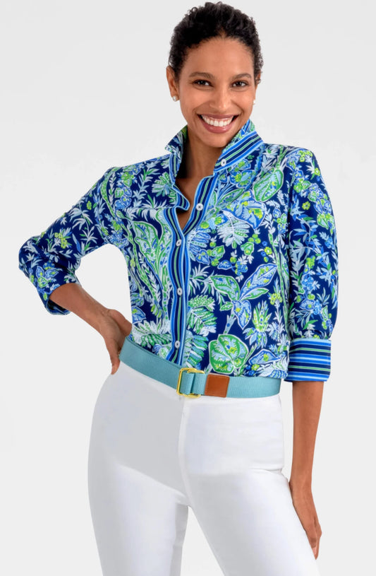 GRETCHEN SCOTT BOYFRIEND SHIRT VINTAGE VINES