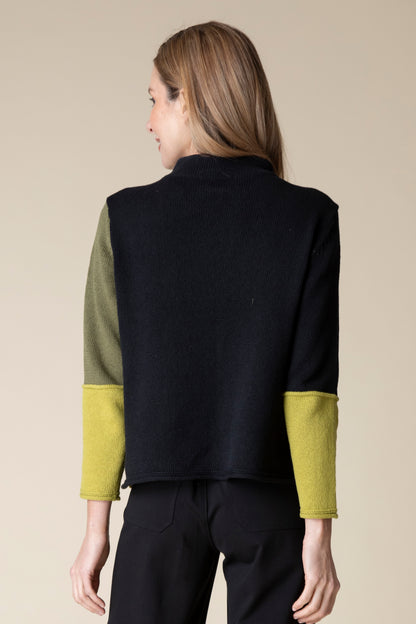 HABITAT YIN YANG FUNNEL NECK PULLOVER PEAR