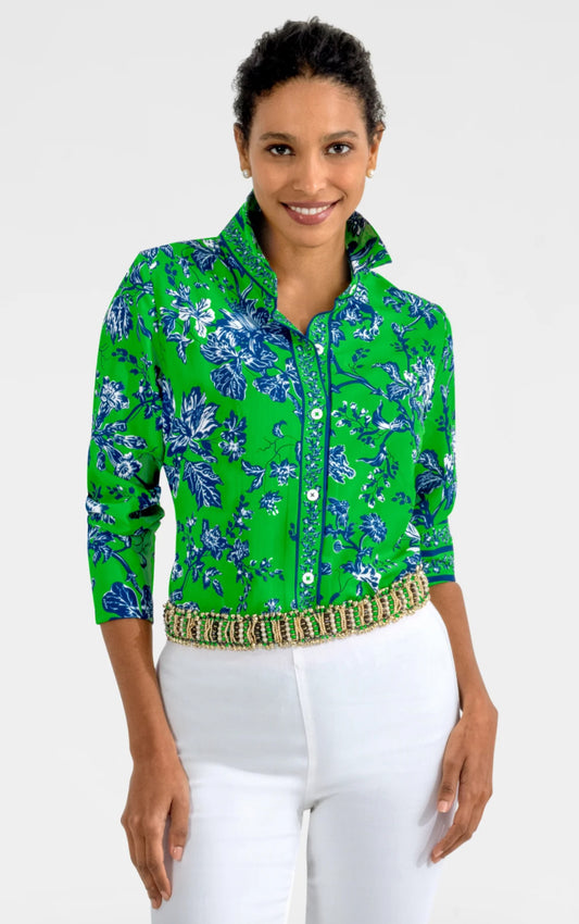 GRETCHEN SCOTT BOYFRIEND SHIRT ENGLISH GARDEN
