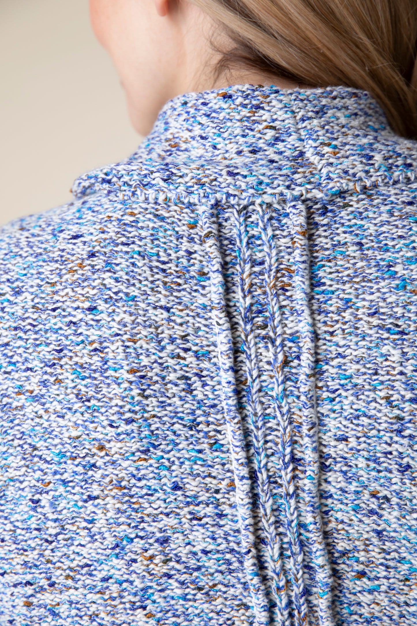 HABITAT SPACE DYED SPECKLE COWLNECK SAPPHIRE