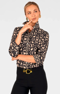 Gretchen Scott Designs Boyfriend Shirt Aubazine Black