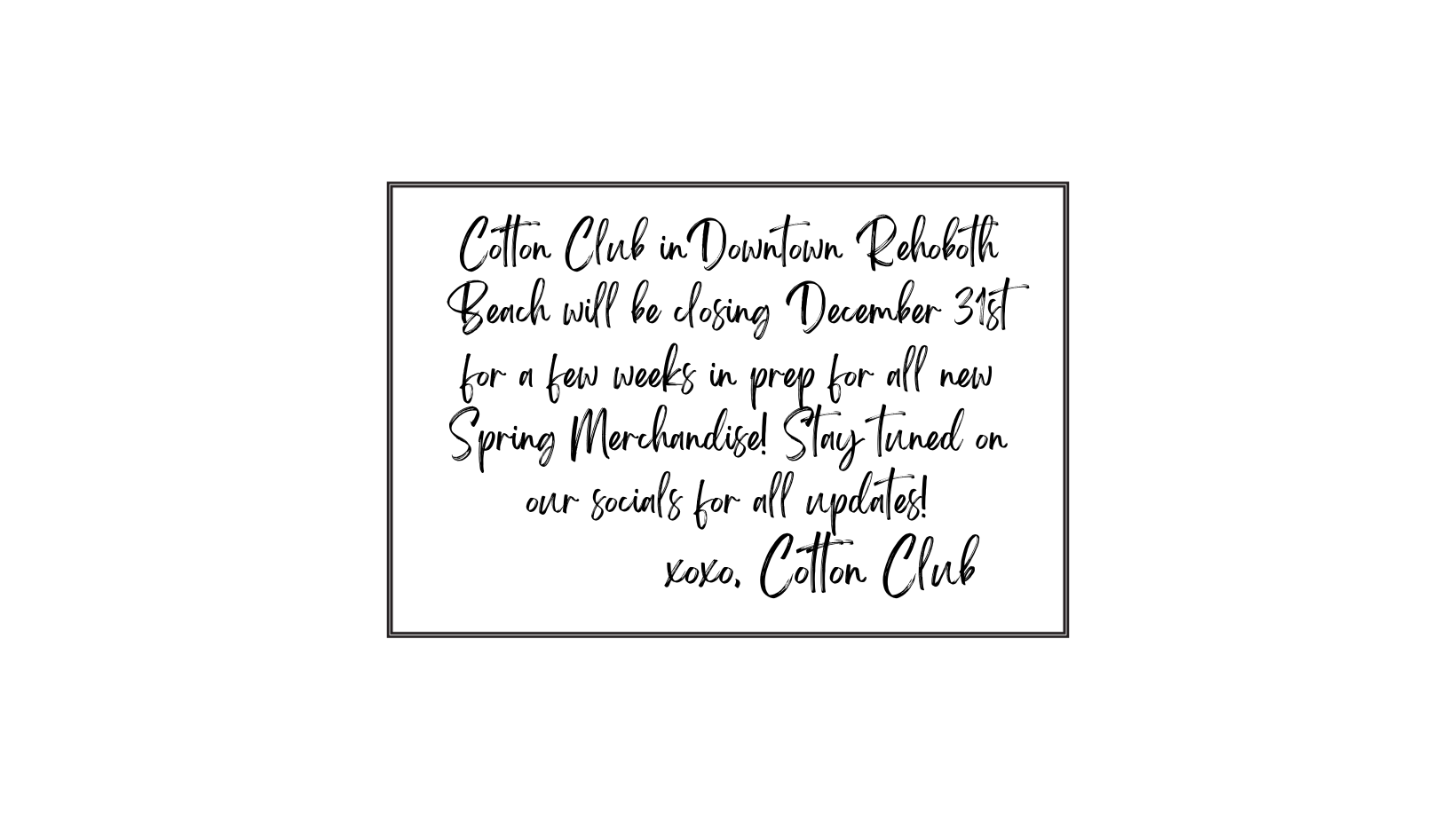 Cotton Club Clothing Rehoboth