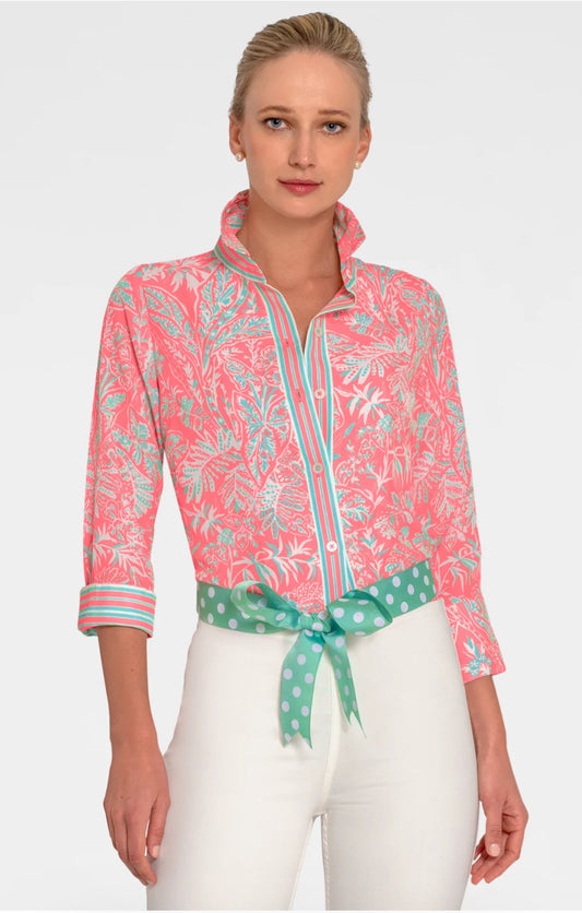 GRETCHEN SCOTT BOYFRIEND SHIRT VINTAGE VINES