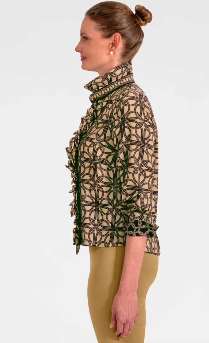 GRETCHEN SCOTT RUMBLE BLOUSE RING TOSS