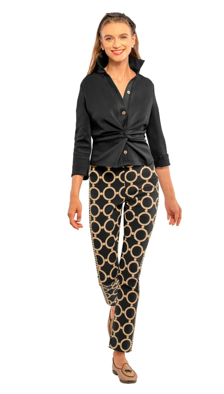 GRETCHEN SCOTT GRIPE - LESS PULL ON PANT DIP N DOT