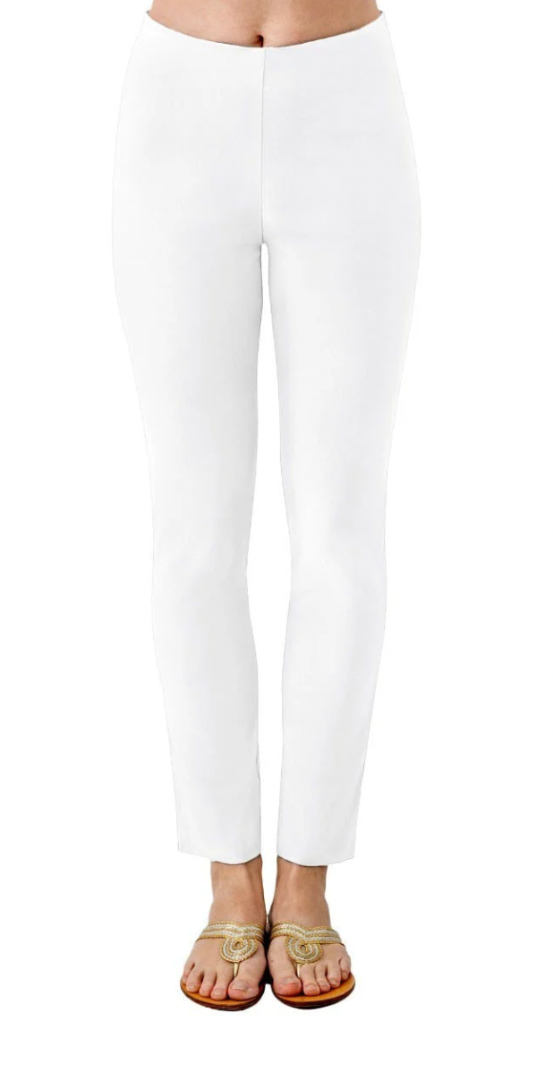 GRETCHEN SCOTT GRIPELESS PULL ON PANT WHITE