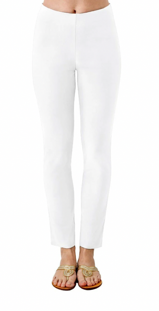 GRETCHEN SCOTT GRIPELESS PULL ON PANT WHITE