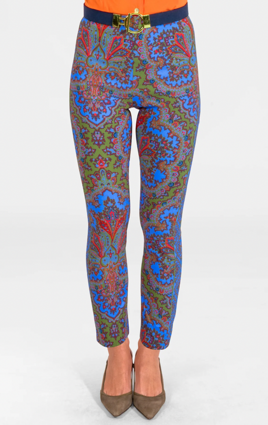 GRETCHEN SCOTT GRIPELESS PANT PASSION PAISLEY BLU