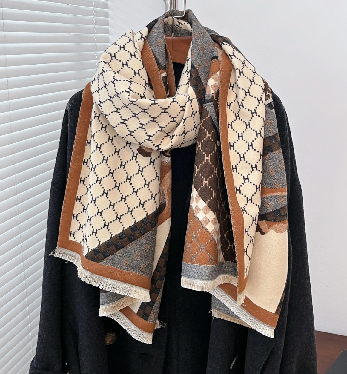 Equestrian Brown Giddy Up Reversible Wrap