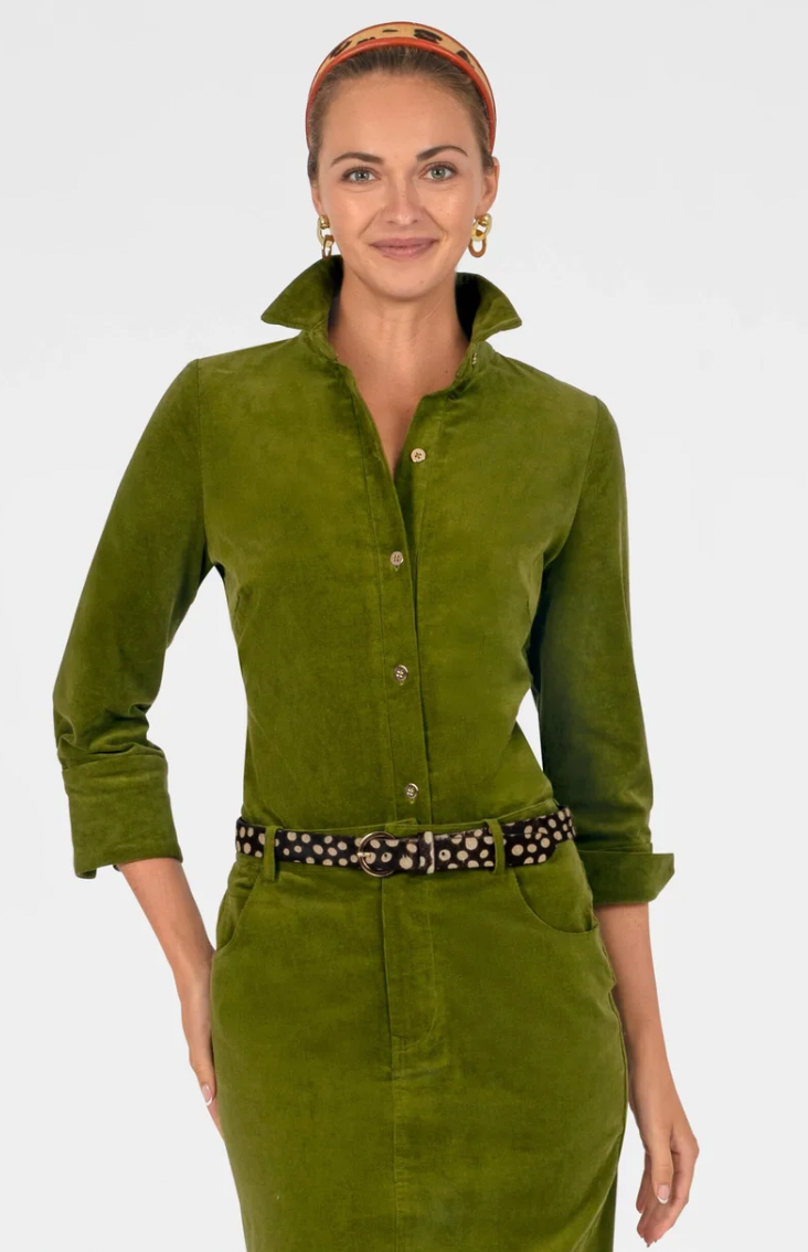 Gretchen Scott Designs Boyfriend Shirt Corduroy