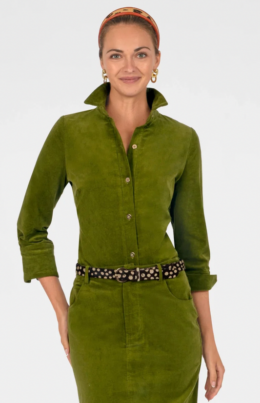 Gretchen Scott Designs Boyfriend Shirt Corduroy