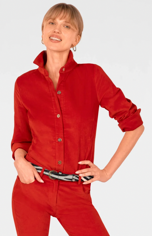 Gretchen Scott Designs Boyfriend Shirt Corduroy