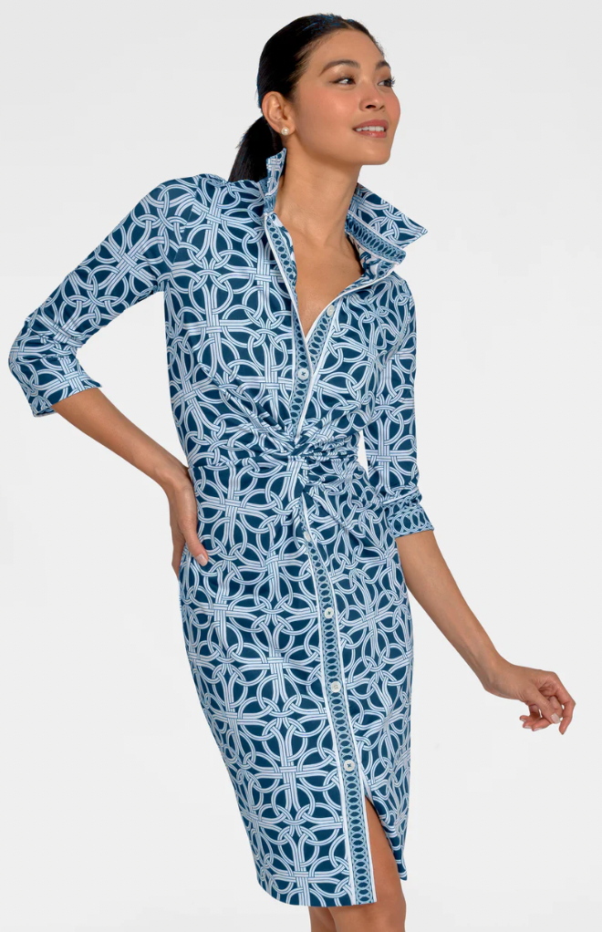 GRETCHEN SCOTT TWIST AND SHOUT RING TOSS DRESS
